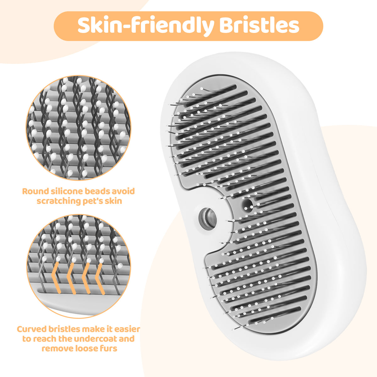 Self-Grooming Steam Brush for dogs and cats by Maris (photo 3)