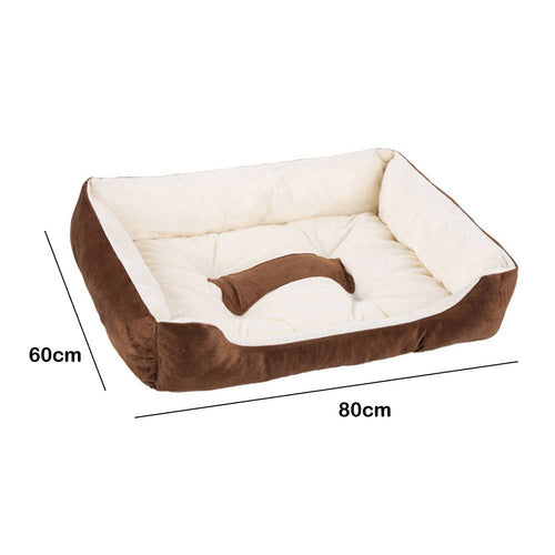 Donut Calming Pet Bed - soft raised-rim dog and cat bed by Maris (photo 1)